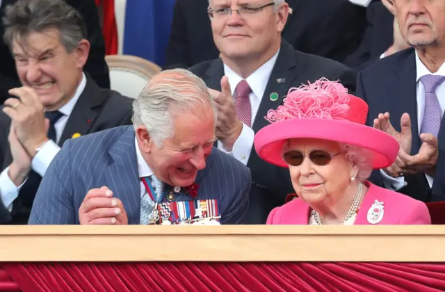 Prince Charles and the Queen