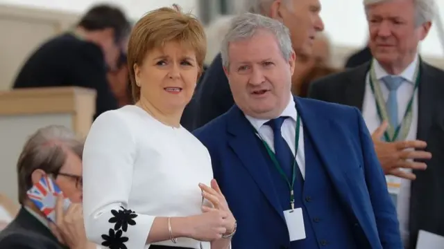 First Minister Nicola Sturgeon and the SNP's Westminster leader Ian Blackford