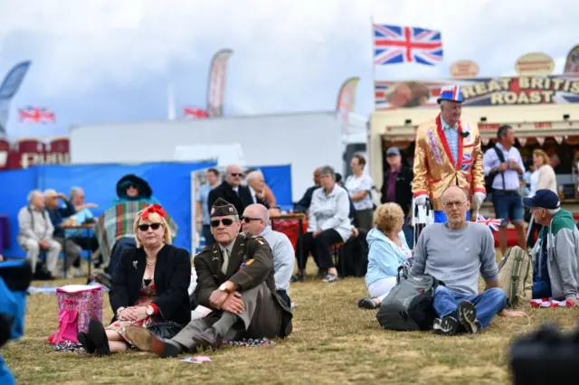 People gather to commemorate D-Day landings