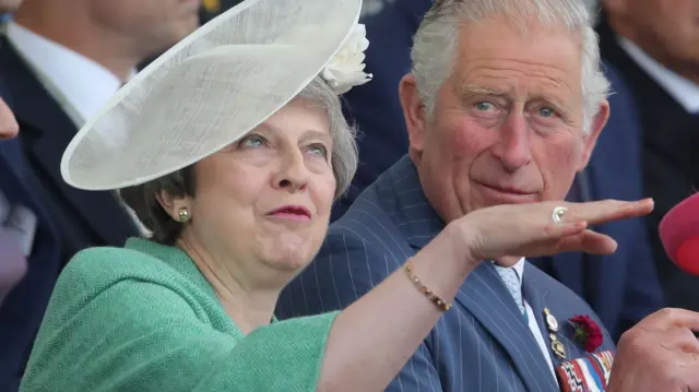 Prime Minister Theresa May and Prince Charles