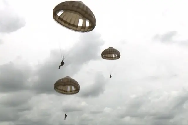 Parachutes over Normandy