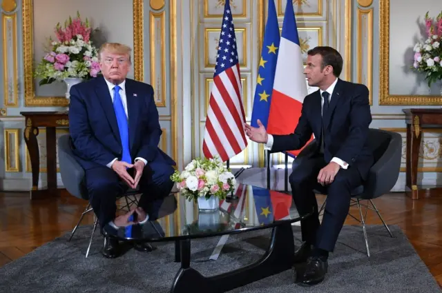 Trump and Macron