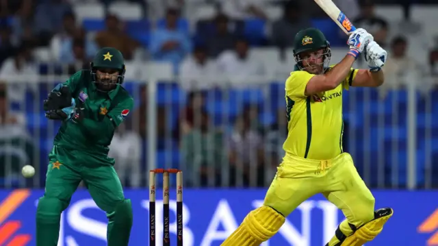 Aaron Finch hits out in the UAE