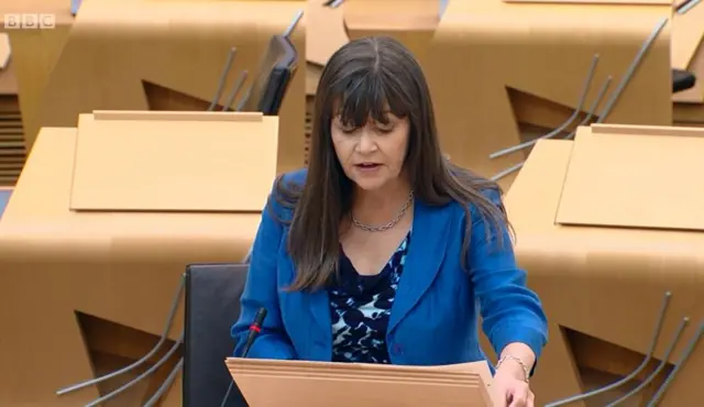 Mental Health Minister Clare Haughey