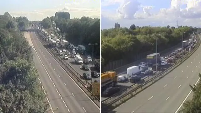 Queues on M5 approaching M6