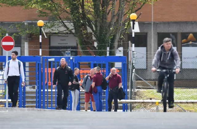 Workers at Ford Bridgend