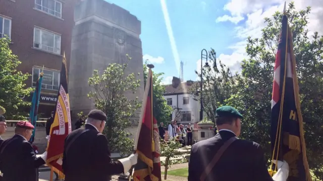 The service at Hull Cenotaph