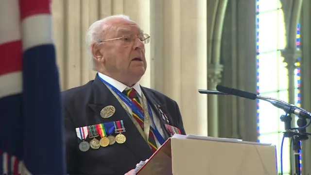 Kenneth Hay in Bayeux Cathedral