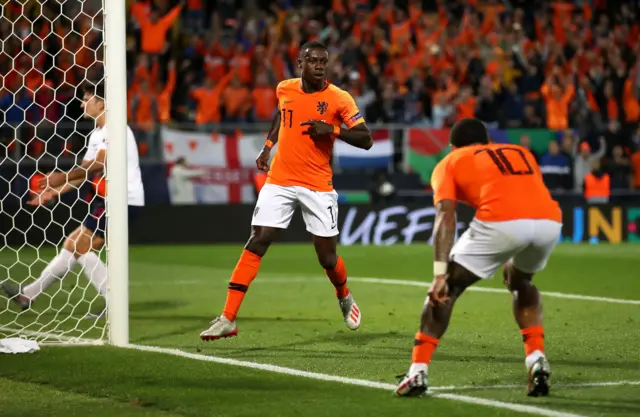 Quincy Promes celebrates