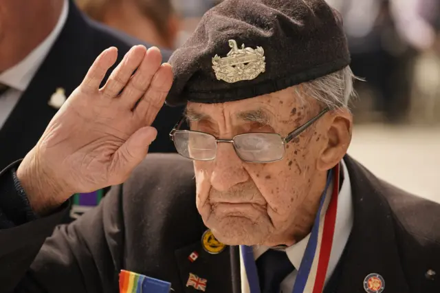 A veteran salutes