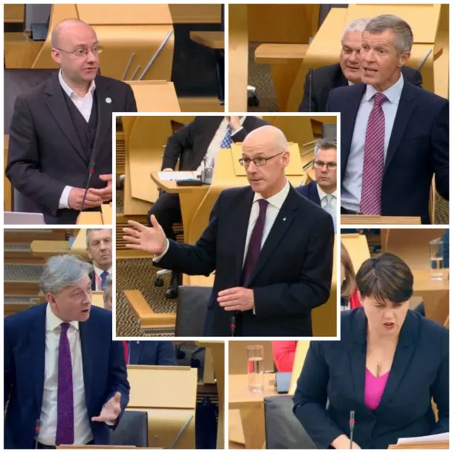 John Swinney will step in for Nicola Sturgeon today
