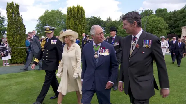 Prince Charles and Camilla arrive