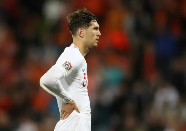John Stones reacts