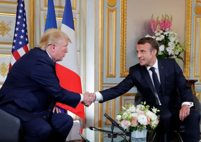 Trump and Macron