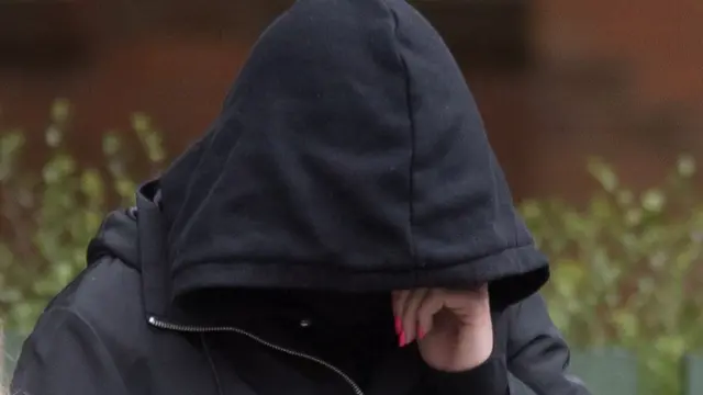 Hannah Cobley outside court