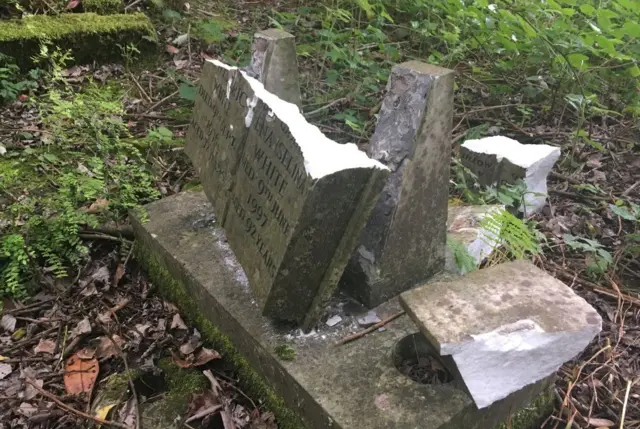 VANDALISED GRAVES