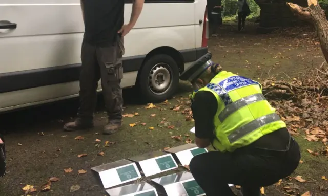 POLICE SORTING NAME PLATES