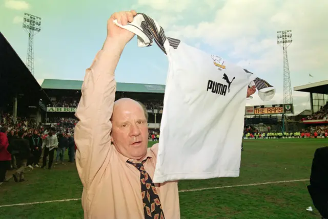 Jim Smith with the 1995/96 shirt