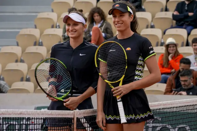 Marketa Vondrousova and Johanna Konta