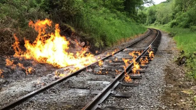 Track fire