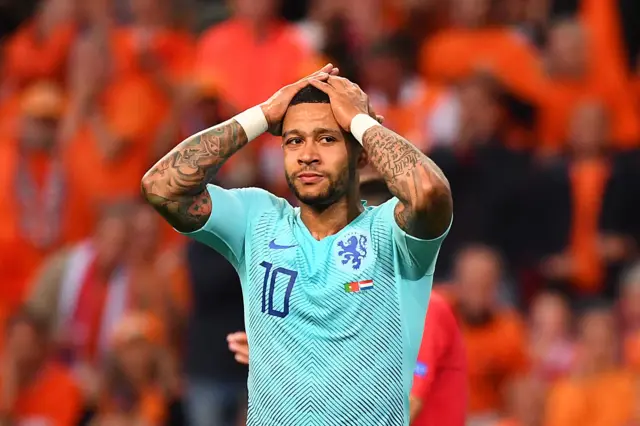 Depay reacts