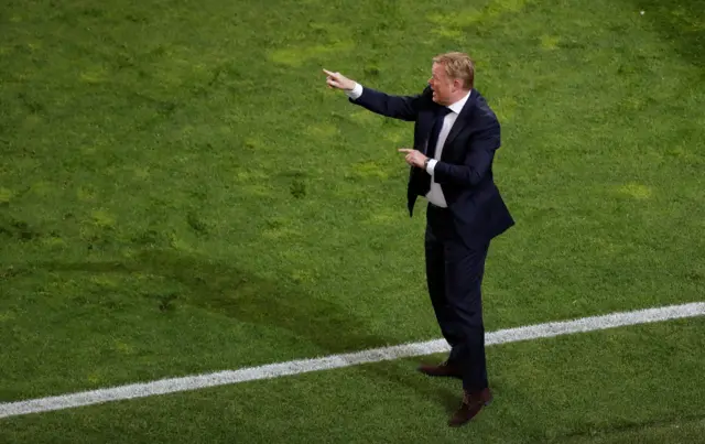 Ronald Koeman reacts