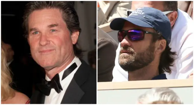 Kurt Russell (left) and Carlos Moya