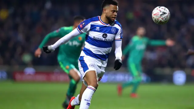 Jordan Cousins playing for QPR last season