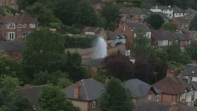 Winchester Street burst water pipe