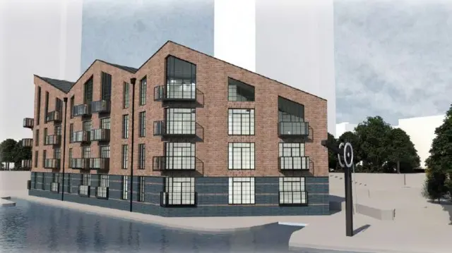 Artist's impression of new building