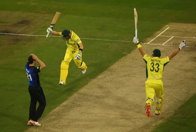 Australia celebrate