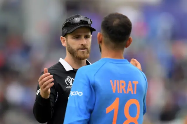 Kane Williamson and Virat Kohli