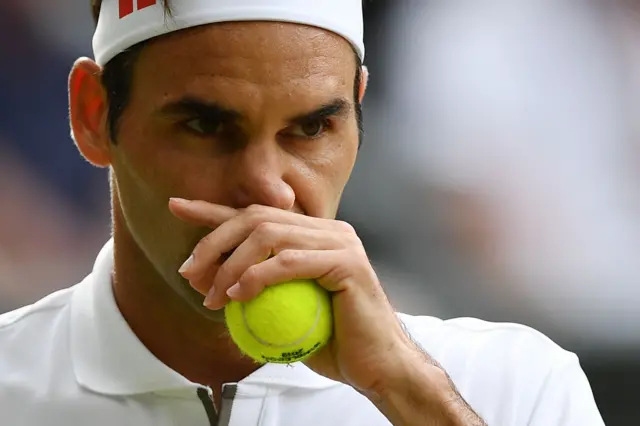 Roger Federer close-up