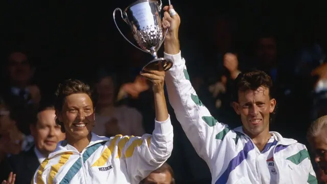 Jo Durie and Jeremy Bates