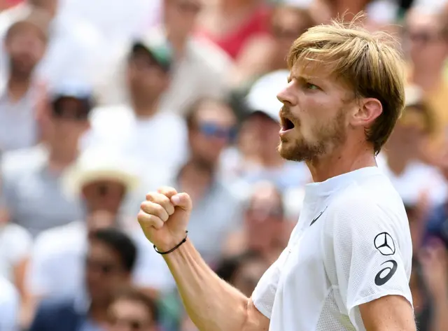 David Goffin fist pump