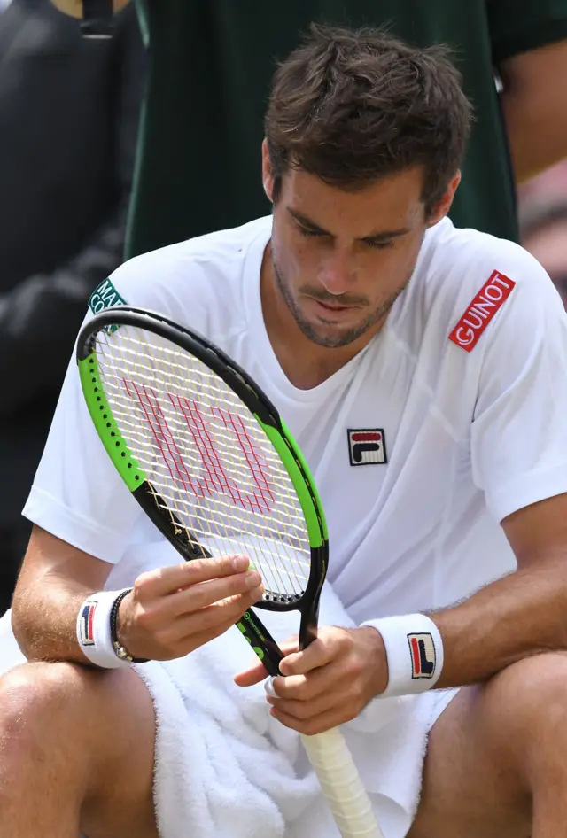 Guido Pella at the turn of ends