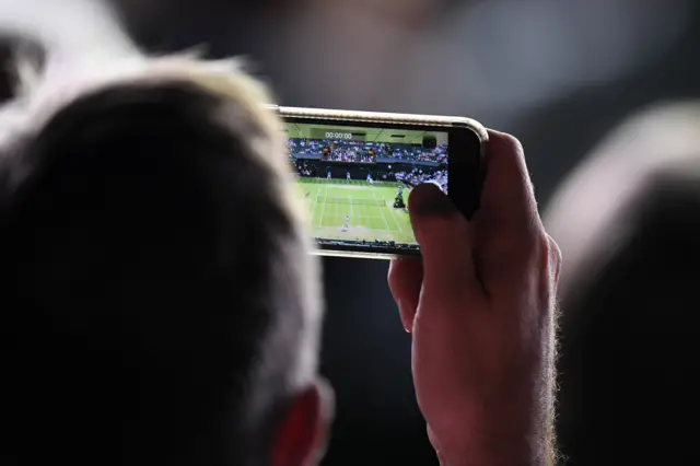 Tennis through phone