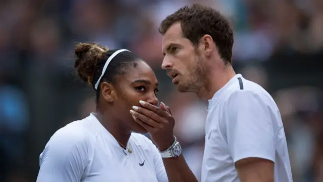 Serena Williams and Andy Murray