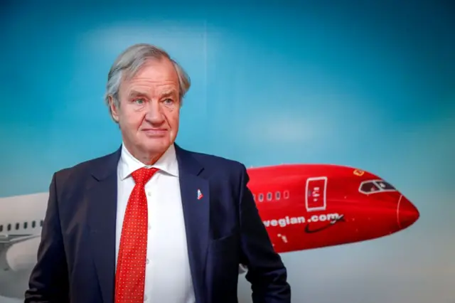 Norwegian Air's founder and chief executive officer Bjorn Kjos