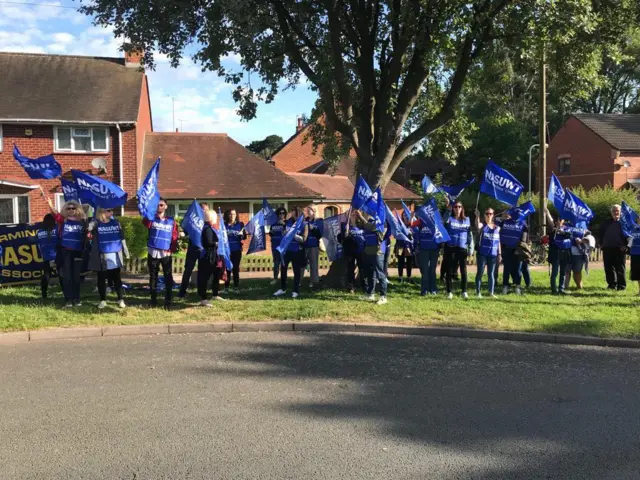 Striking teachers