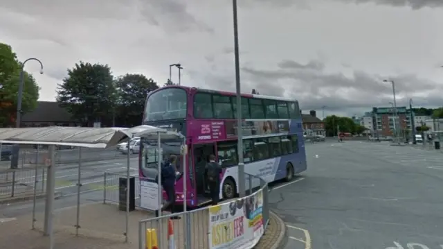 Bus station in Newcastle-under-Lyme