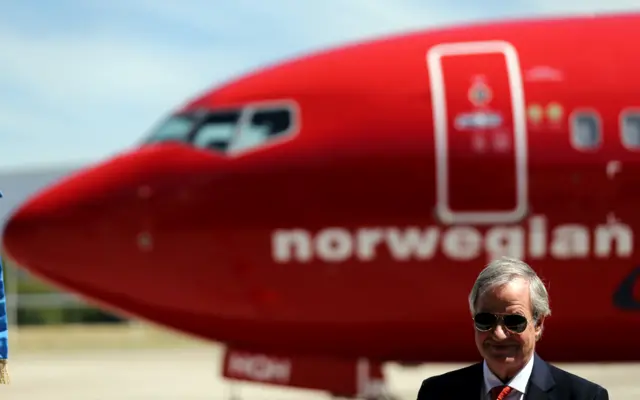 Norwegian Air's co-founder and chief executive Bjorn Kjos