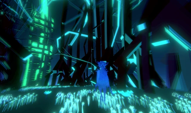 A forest scene in Songs Of The Lost