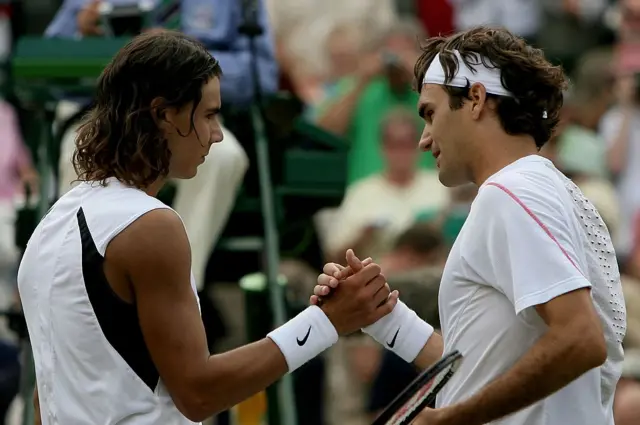 Roger Nadal and Roger Federer