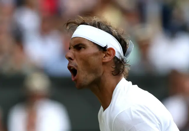 Rafael Nadal roars