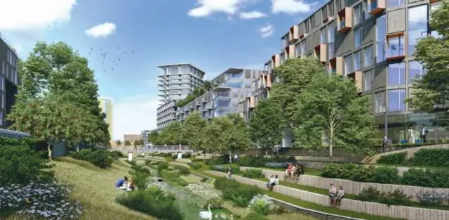 Artist's impression of development