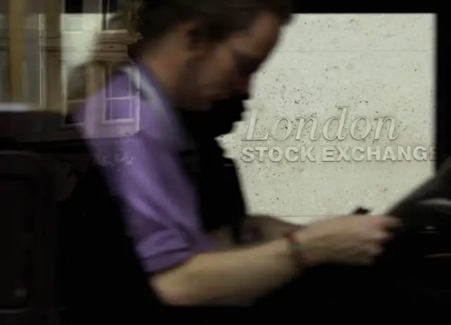 LSE logo through bus window