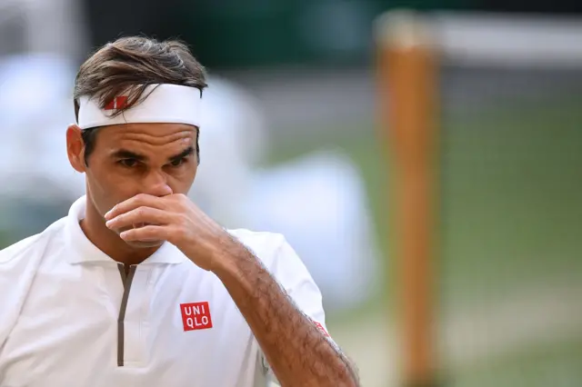 Roger Federer stare