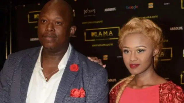 South African celebrity singer Bongekile Simelane, known by her stage name Babes Wodumo and her boyfriend Mampintsha