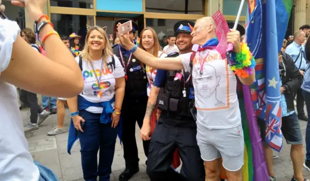 Pride selfie